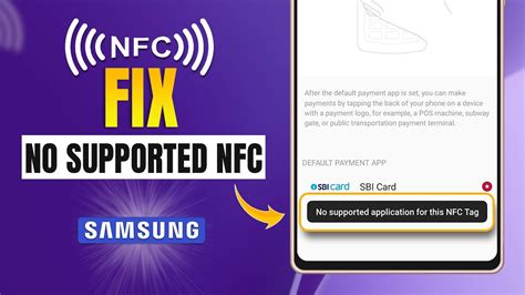 does not support nfc tag|samsung nfc troubleshooting.